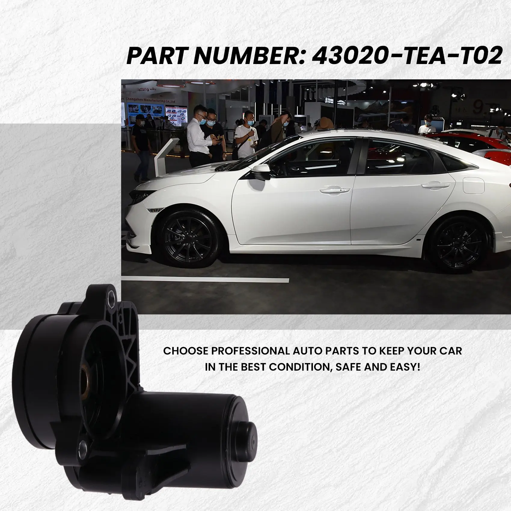 

A02Q-New Car Side Parking Brake Actuator For Honda Civic 2017-2021