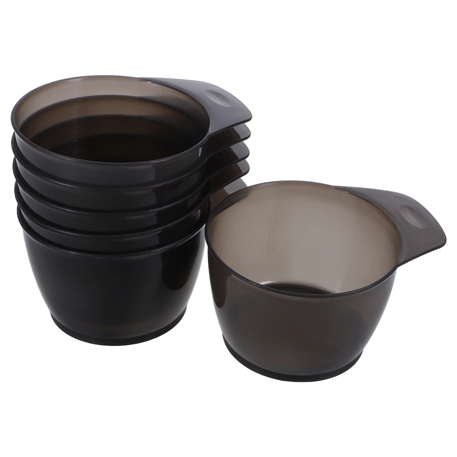 

6pcs Hair Dye Bowls Set Plastic Stackable Mixing Bowls For Salon Home Diy Hair Coloring Tools Tinting Supplies