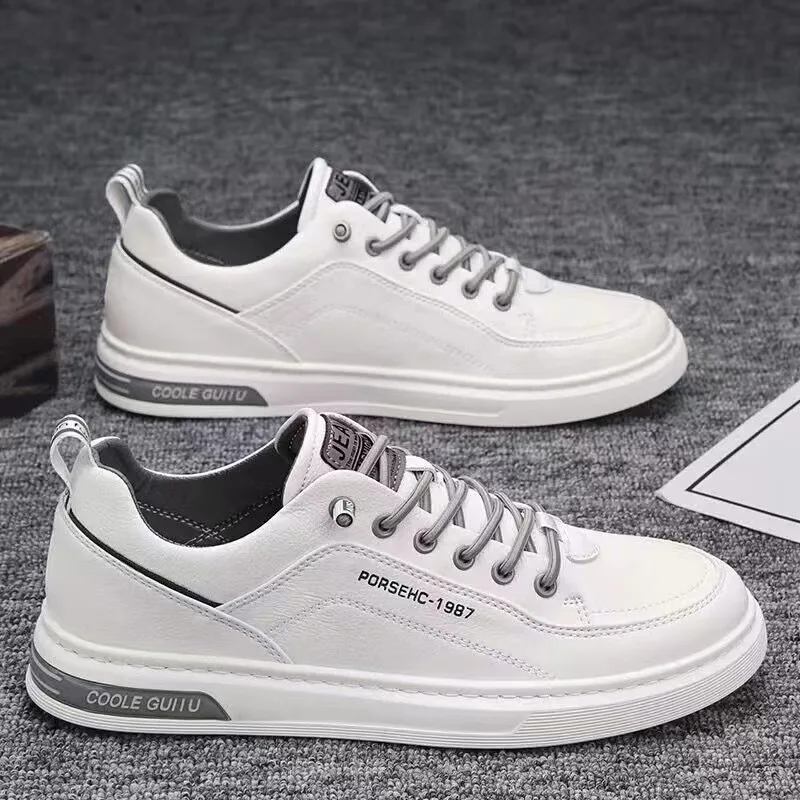 Popular Men Casual Shoes Breathable White Sneakers Fashion Driving Walking Tennis Shoes for Male Skate Fashion Flats image 4