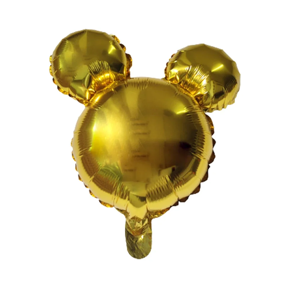 10 Stück Geburtstags-Aluminiumballons, Cartoon-Mauskopf in Uni-Farbe, Folienballons für Geburtstagsfeiern, Hochzeitsdekorationen – Detail 8