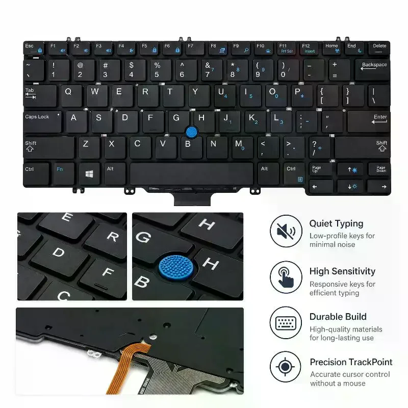 High Quality Keyboard Replacement Compatible With Latitude E5280 5288 5289 7280 E7380 E7220 7290