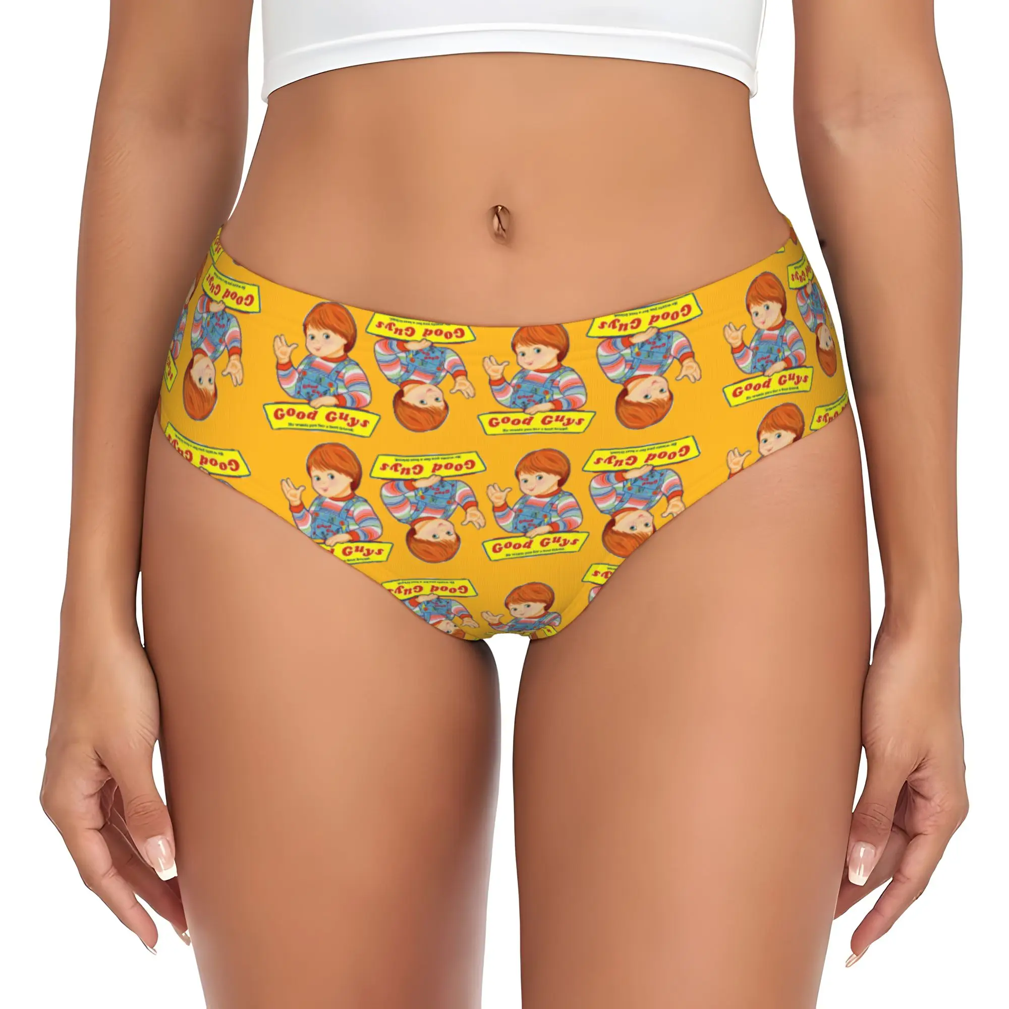 Custom Child's Play Good Guys Briefs Underwear Women's Comfortable Stretch  Panties