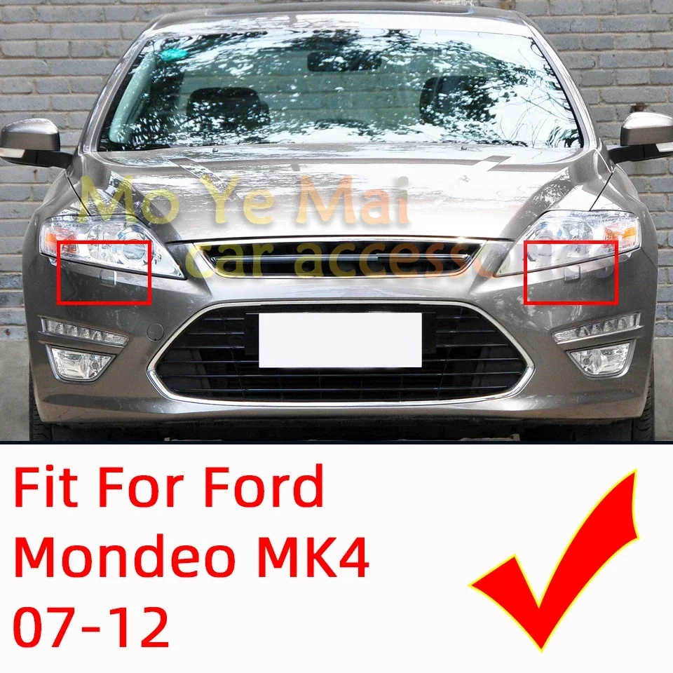 For Ford Mondeo MK4 2007 2008 2009 2010 2011 2012 Car Front Bumper Headlamp Washer Nozzle Jet Cover Cap Headlight Spray Lid Trim