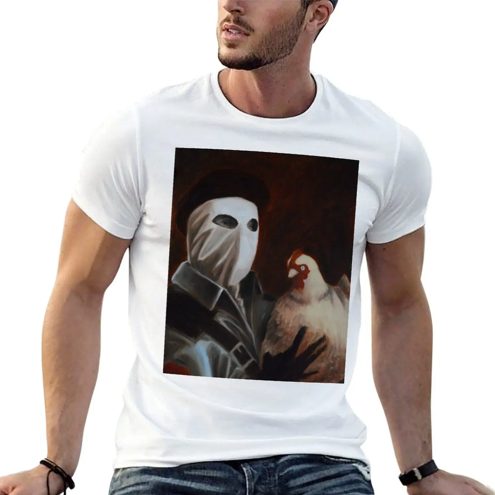 

cotton shirts t man Friend T-Shirt t Chicken, for black t-shirt cotton pack for shirt My man plain cotton soft package