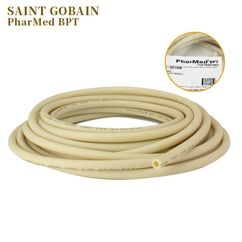 

Pharmed BPT Peristaltic pump tube pipe from Saint-Gobain hose tube high chemical resistance pump tubing