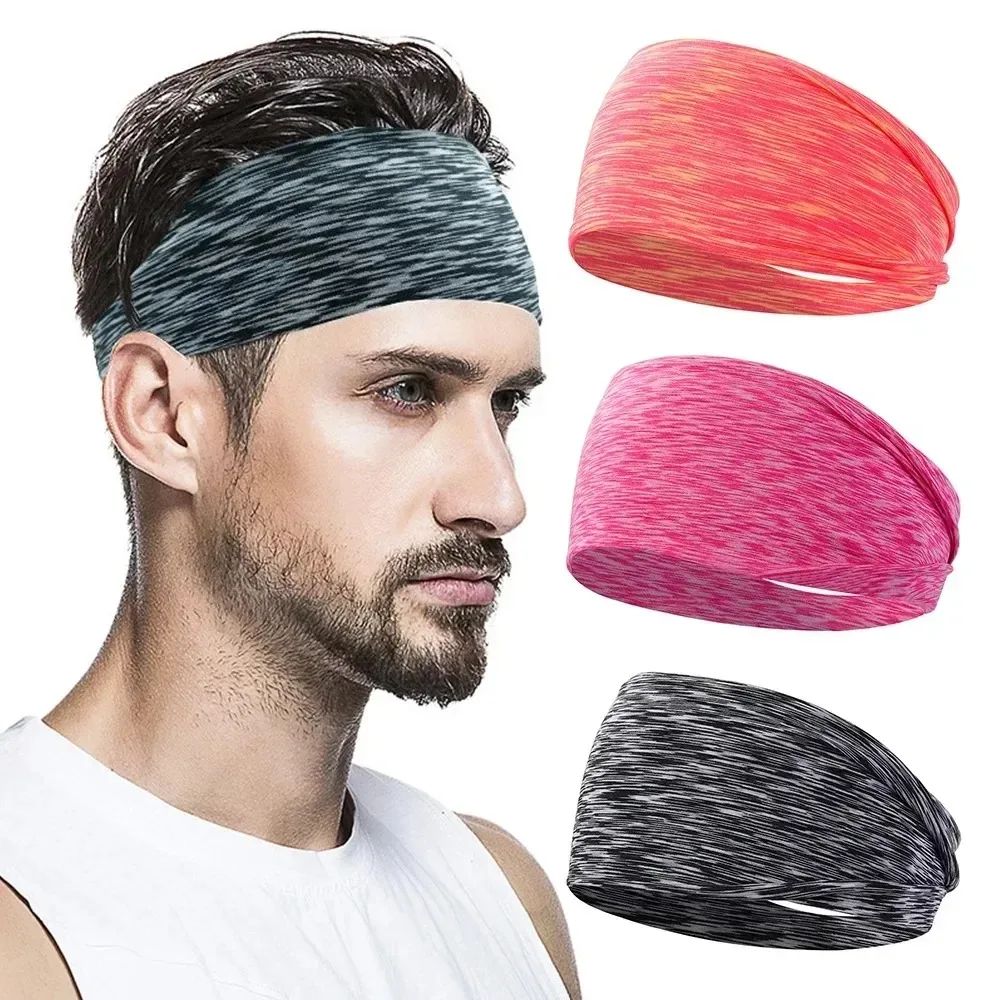 3 Stück elastische Sport-Haarbänder für Männer und Frauen, lässiges Schweißband, Yoga-Stirnband, Workout, Headwrap, Kopfschmuck für Fitness