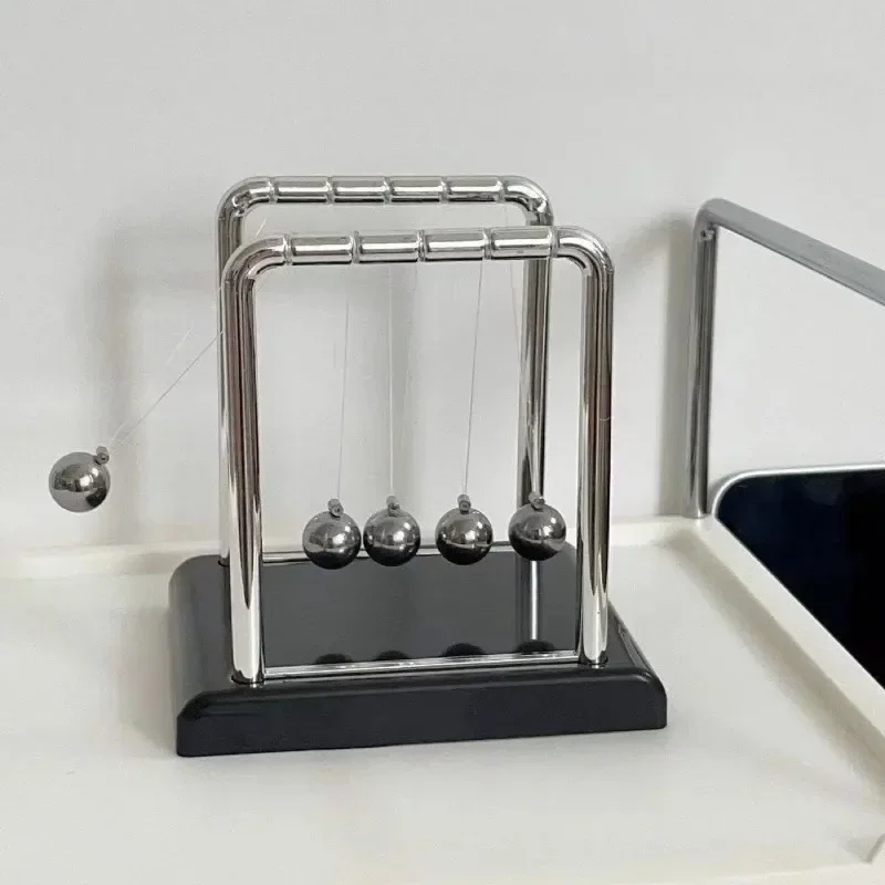 Newton\'s Cradle Balance Steel Ball Teaching Supplies Physics Science Pendulum Desktop Stress Relief Gifts Home Decoration