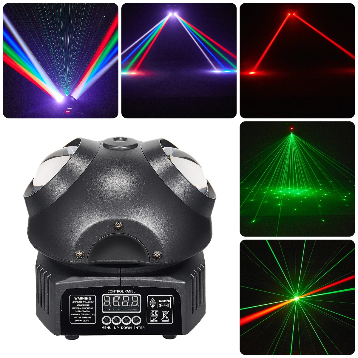 Fireions Beetlebaby-Feixe 36W Luz de escenario Luces de discoteca móviles Luz de cabeza Luz láser DMX512 Fiesta en casa DJ Disco Bar