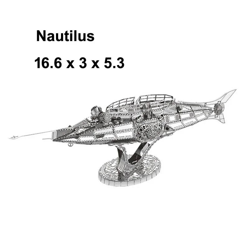 Color Mini Puzzles 3d Metal Nautilus Model  Toys for Kids 14+ DIY Hand Made Adults Jigsaw Learning Education 3d Metal Puzzle