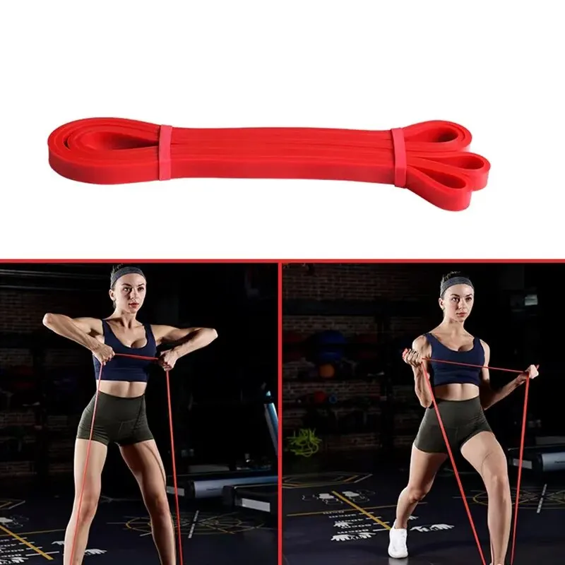 208CM PullUp Fitness Power Band Gym Equipment ExPander Resistance Rubber Band Workout Exercises Crossfit Streng Ther Muscles