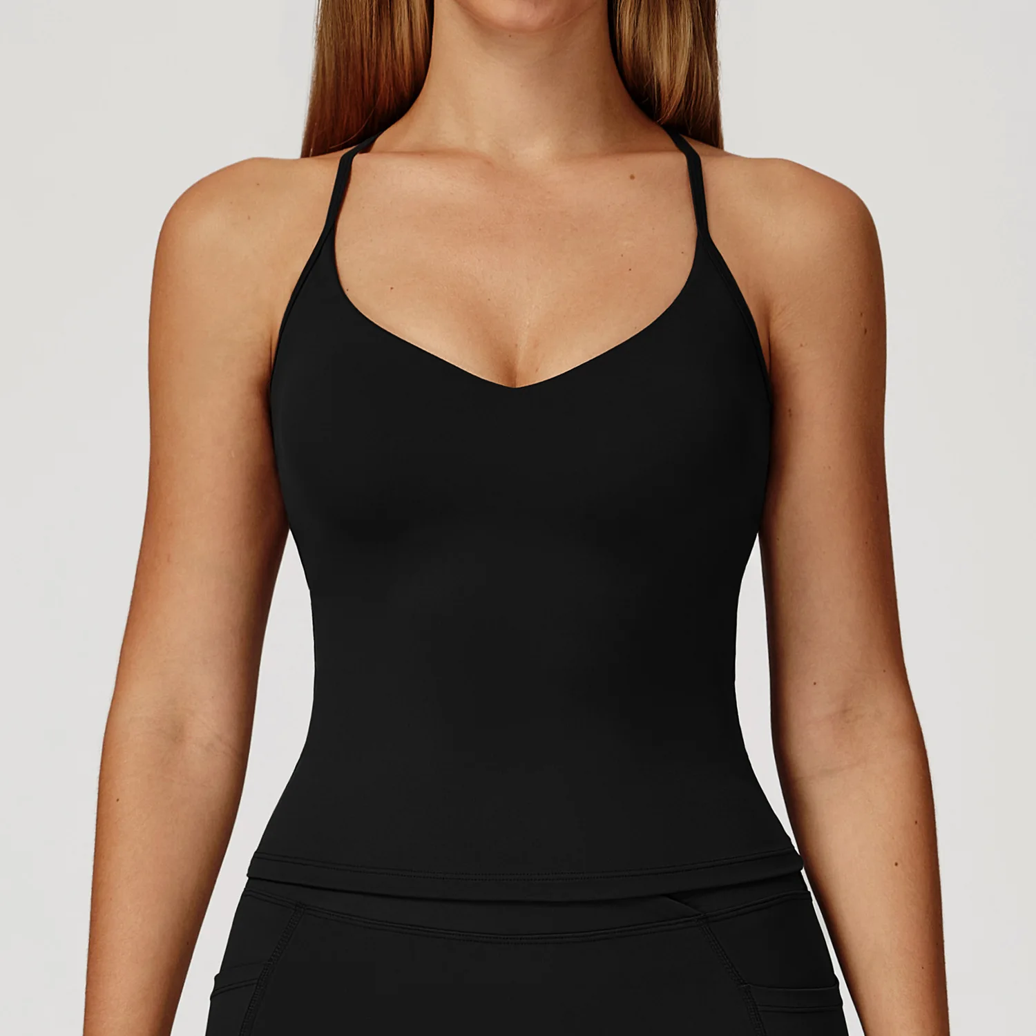 حمالة صدر رياضية للنساء حمالة صدر رياضية لليوجا متقاطعة الظهر قابلة للتنفس ومقاومة للصدمات والتمارين الرياضية سترة رياضية نشطة لليوجا والجري #5