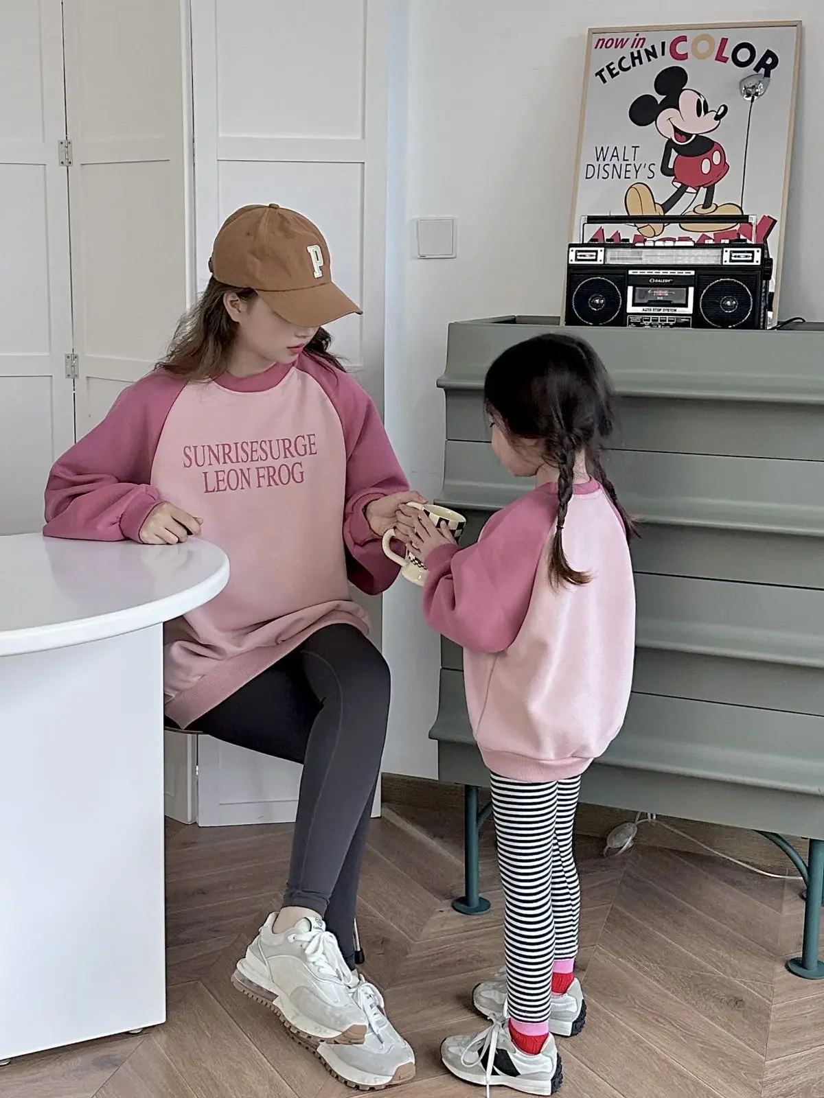 Family Matching Outfits Autumn 2023 Family Look Mother Kids Tops Mommy And Me Clothes Mother Daughter Sweatshirt Mom Son Hoodies