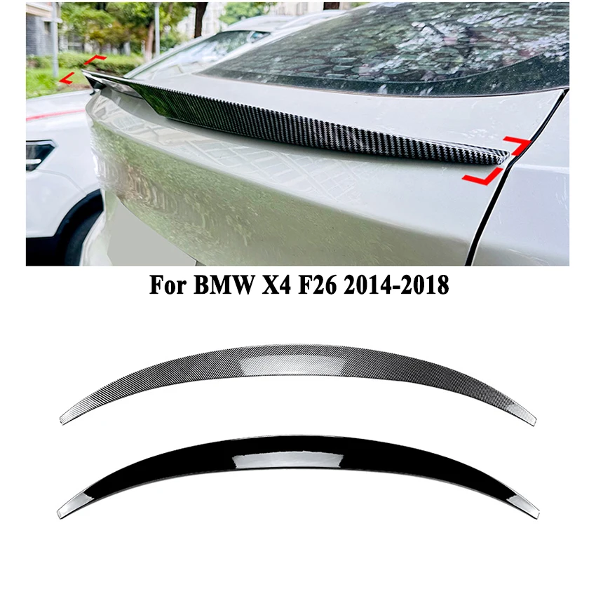 

Car Rear Trunk Roof Spoiler for BMW X4 F26 2014-2018 MP Style Tail Wing Diffuser Auto Modification Aftermarket Parts