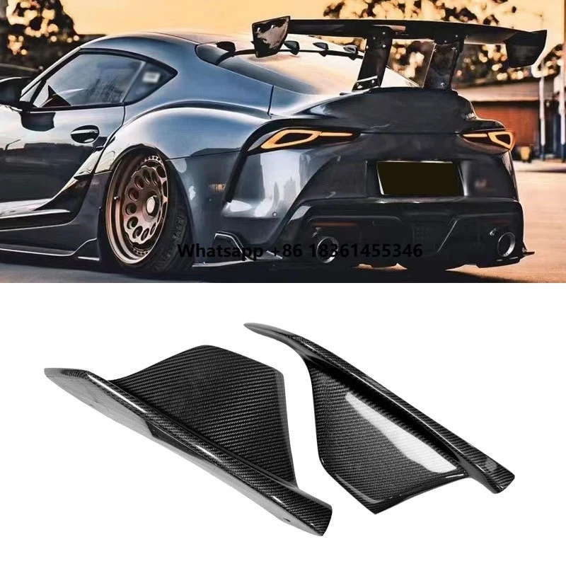 

For Supra A90 A91 2019+ Carbon Fiber Rear Bumper Spoiler Rear Lip Diffuser Corner Trim Kit Styling Kit Auto Accessories