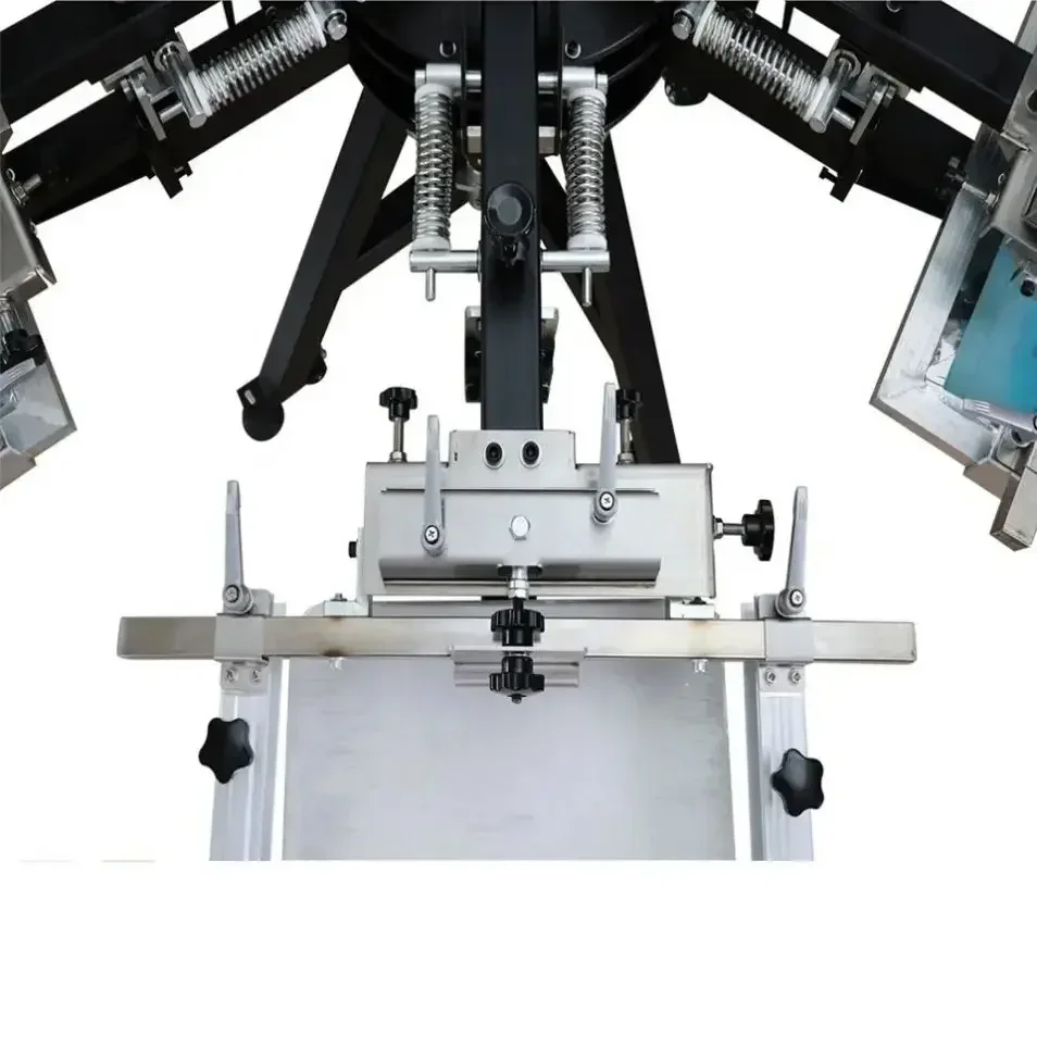 6-Color 6-Station Exposure Fabric Carousel Tray Screen Printing Machine DIY Printing Equipment Offset Printing Machine