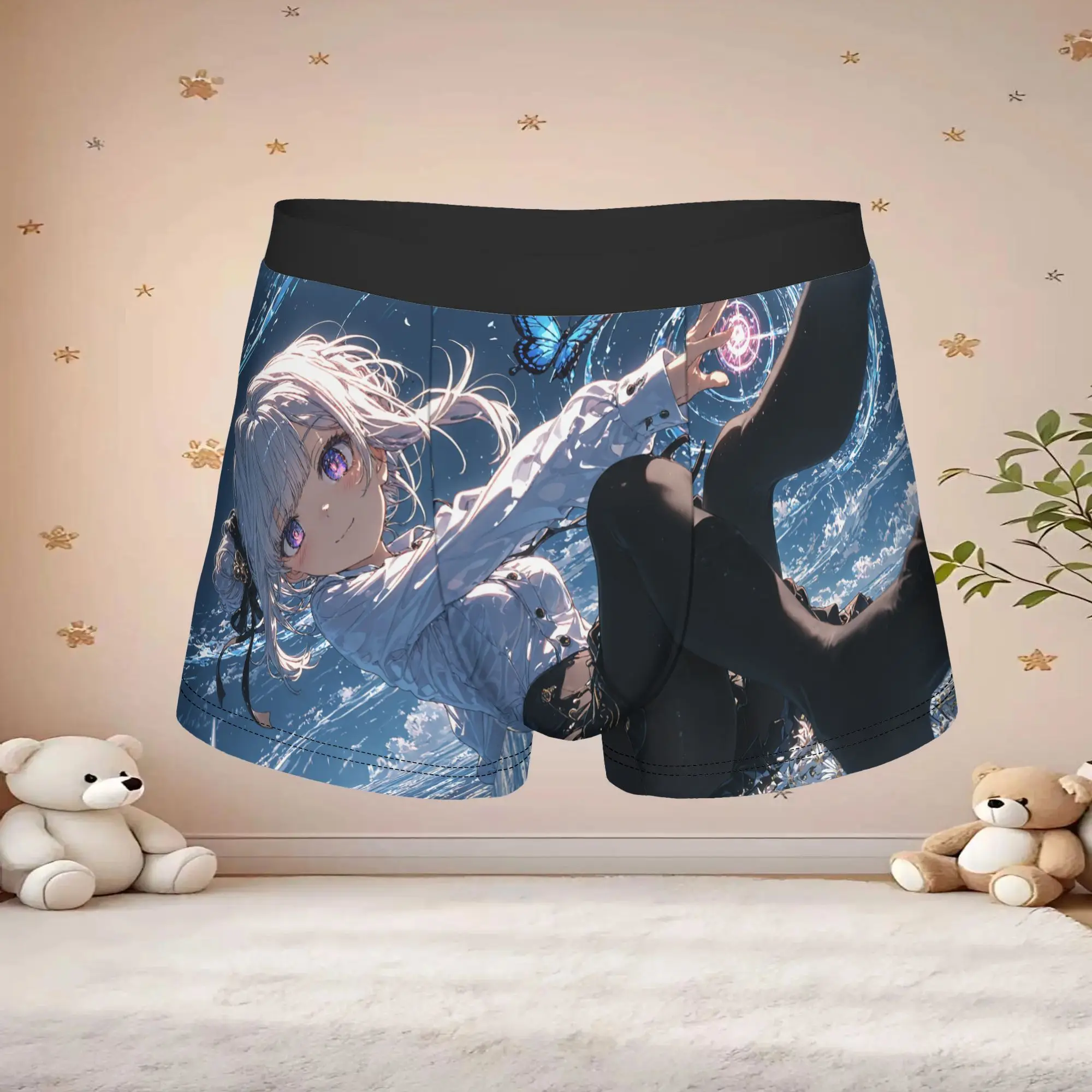 Popular Anime Game Theme Of Girls boxers  adults 18 plus Underpants Homme Panties Men's Underwear Sexy Shorts Boxer Briefs