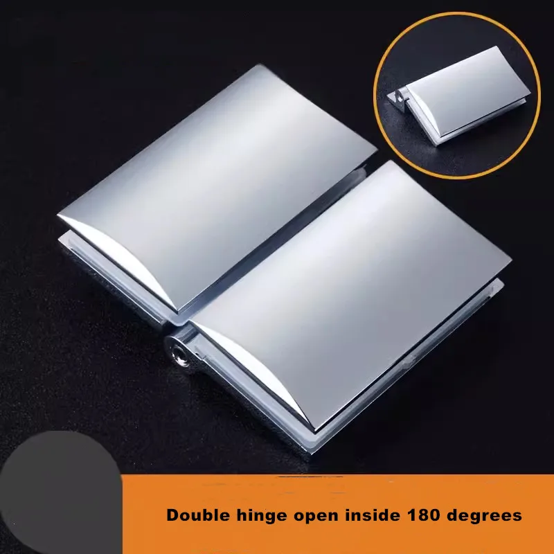 

Inward opening 180 degree curved bright bathroom clip shower room glass door hinge glass cabinet hinge(XYGL-13)