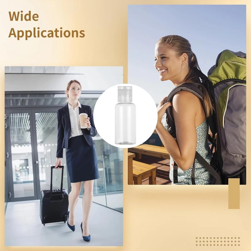 50 szt. 30ml Plastikowe Butelki na Szampon Plastikowe Butelki Podróżne Pojemniki na Kosmetyki Balsam