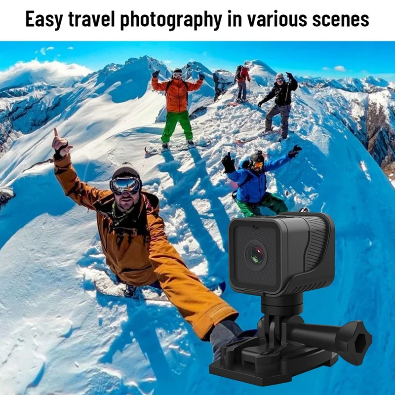 كاميرا SR-Wifi Action، كاميرا رياضية صغيرة محمولة بدقة 1080 بكسل، كاميرا اتشغيل واي فاي مع ميكروفون، توسيع بطاقة 256 جيجا