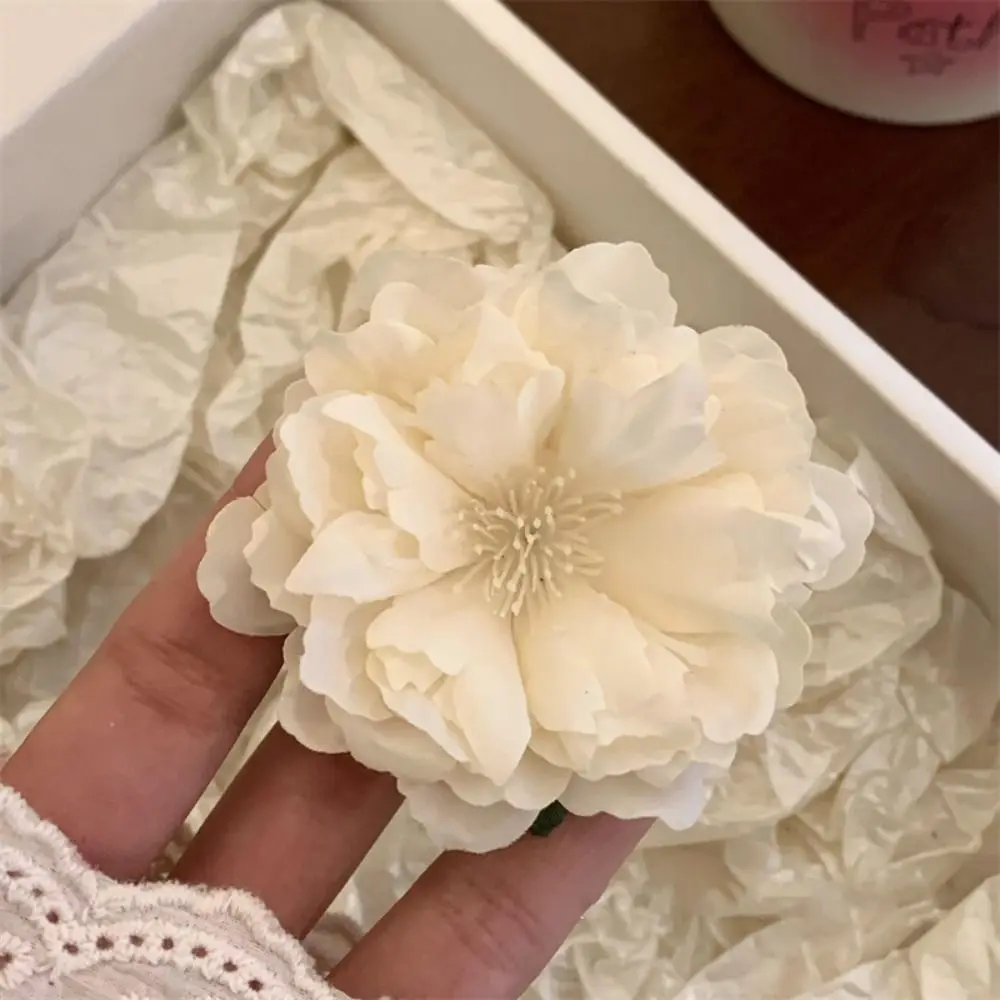 

Cute Cloth Flower Hair Clip Bohemian Style Peony Flower Rose Hairpin Korean Style Duckbill Clip Girl Hair Clip Summer