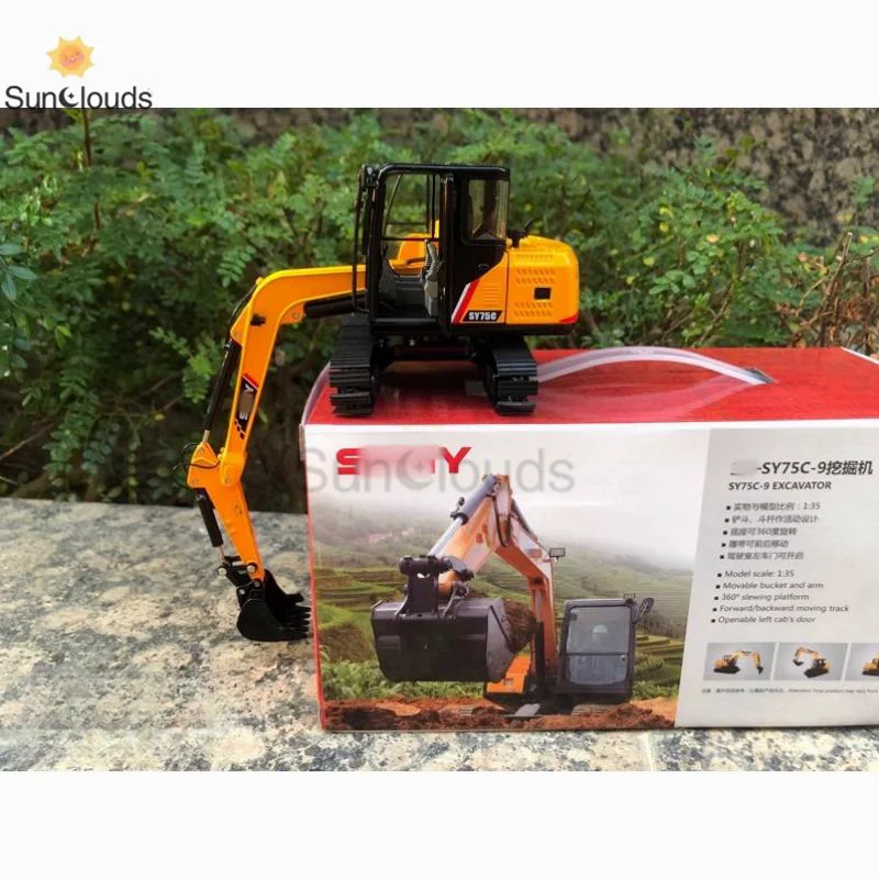 Alloy Model Toy 1:35 Scale SANY Excavator SY75C-9 Die Cast Model Toy Car & Collection Gift & Display & Souvenir Ornaments