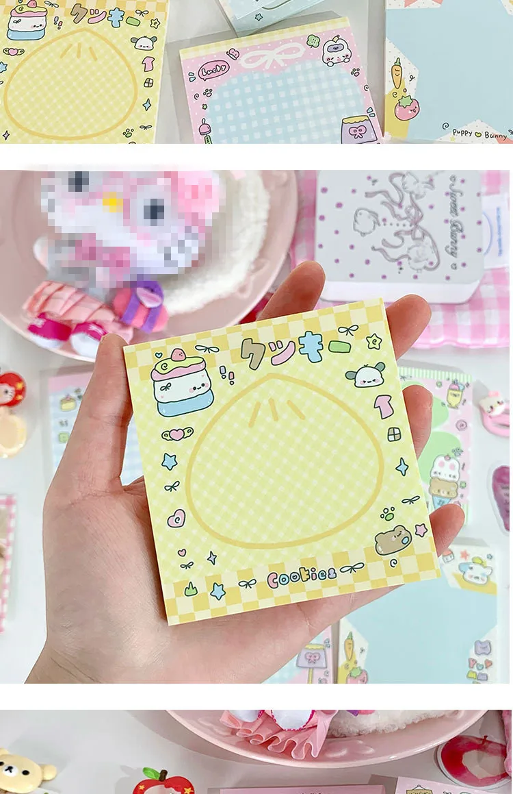 MINKYS 50 Blatt Kawaii Vierblättriges Kleeblatt, Notizblöcke, Papier, To-do-Liste, Tagebuch, Notizpapier, DIY-Material, Schreibwaren – Detail 6