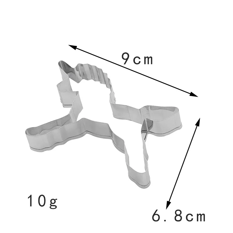 Unicorn Cookie Cutter Stainless Steel Biscuit Knife Baking Fruit Kitchen Tools Mold Embossing Printing