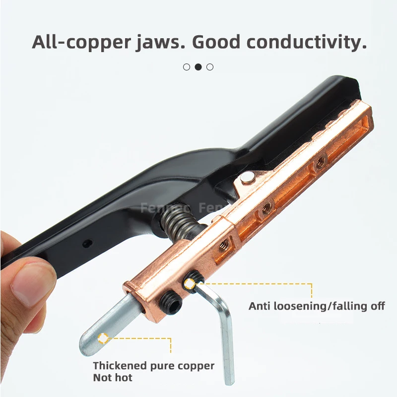 Electric Welding Pliers 800A Heavy Duty Welding Electrode Holder Copper Electrode Clamp Holding Plier All Copper Anti-scalding