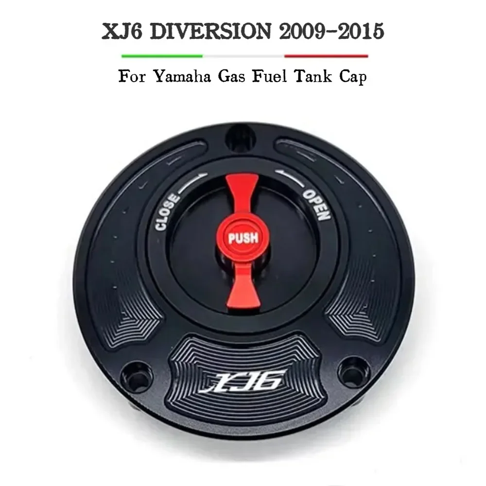 Для Yamaha XJ6 DIVERSION 2009-2015 крышка топливного бензобака с ЧПУ, алюминиевые аксессуары для мотоциклов без ключа, 6 цветов