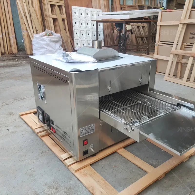 Kitchen Equipment Electric Gas 12 18 32 Inch Countertop Conveyor Belt Roti Pita Bread Pizza Baking Tunnel Oven view 6