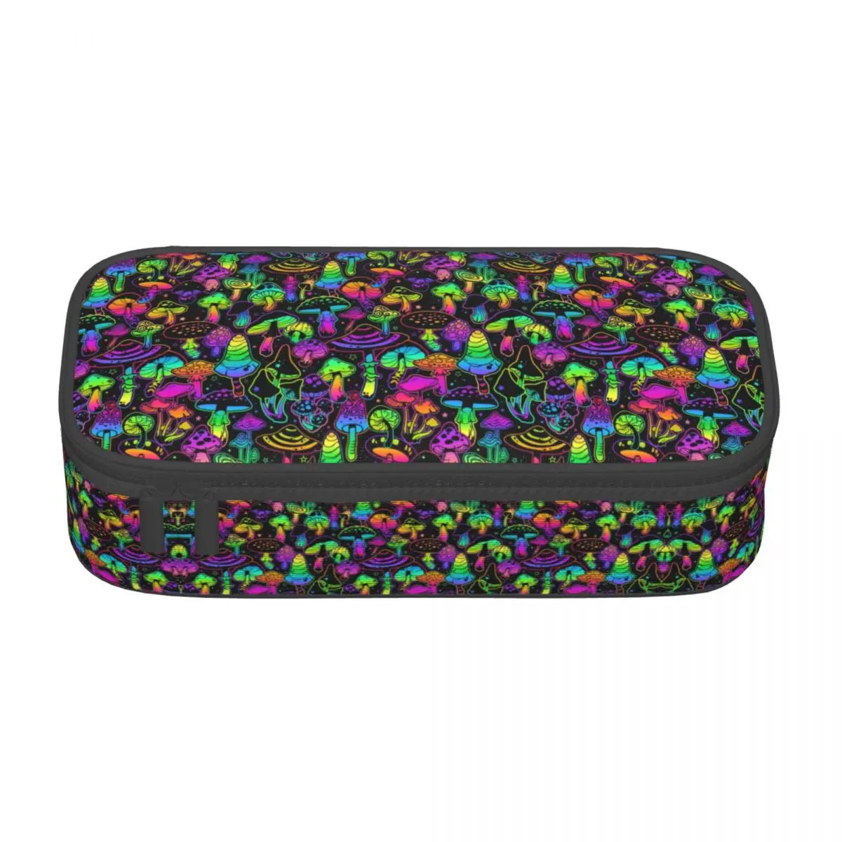 Custom Cute Psychedelic Magic Mushrooms Pencil Cases for Girl Boy Large Capacity Pencil Box School Accessories