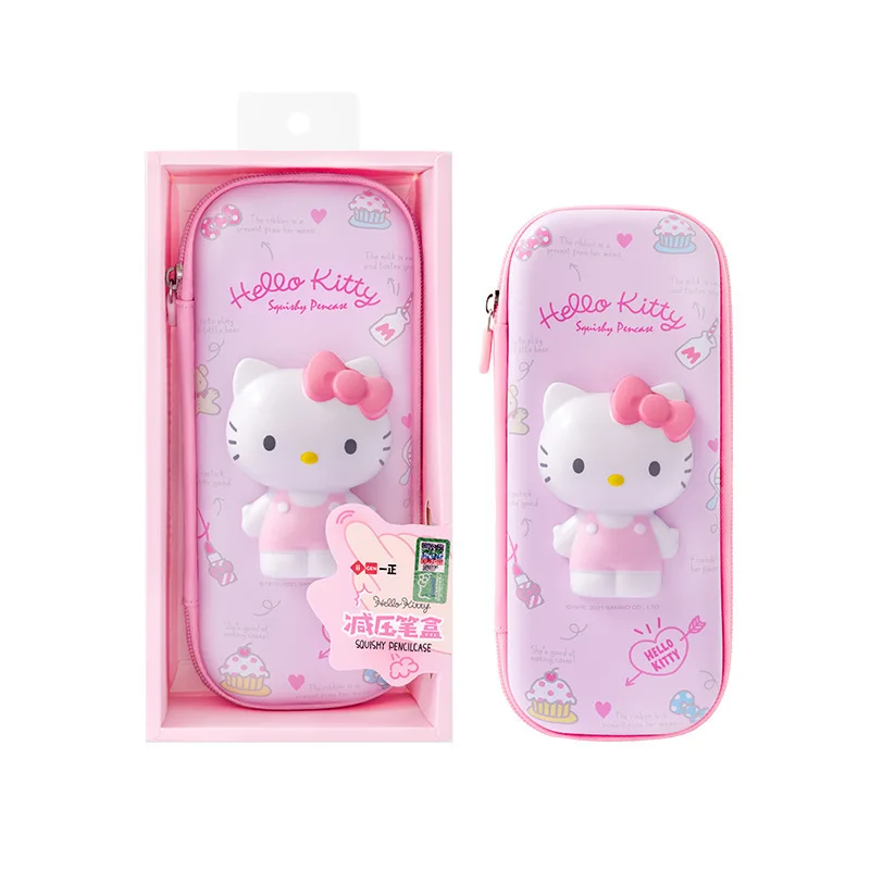 3d Decompression Sanrio Kuromi Series Pencil Case Cute Large Capacity Storage Layer Multifuntion Stress Reliving For Kid Gift
