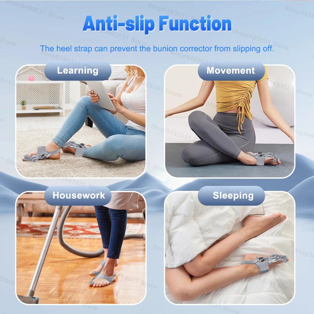 Bunion Corrector Unisex Foot Hallux Valgus Braces Rotatable Toe Separator Straightener Adjustable Pedicure Finger Toe Corrector images - 6