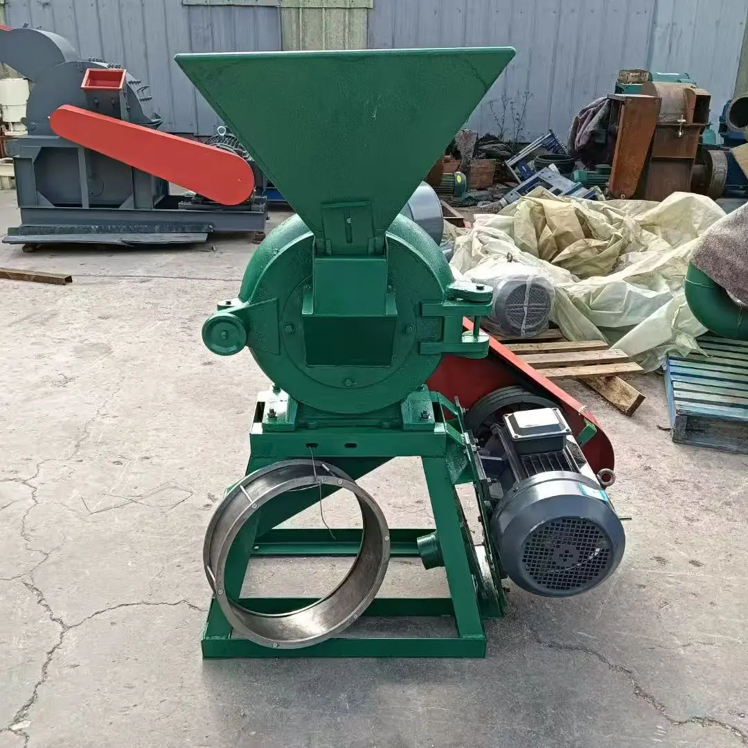 New Grain Grinder Machine / Maize Mill Grinder / Grain Grinding Machine 200kg/h Capacity for Animal Feed Processing