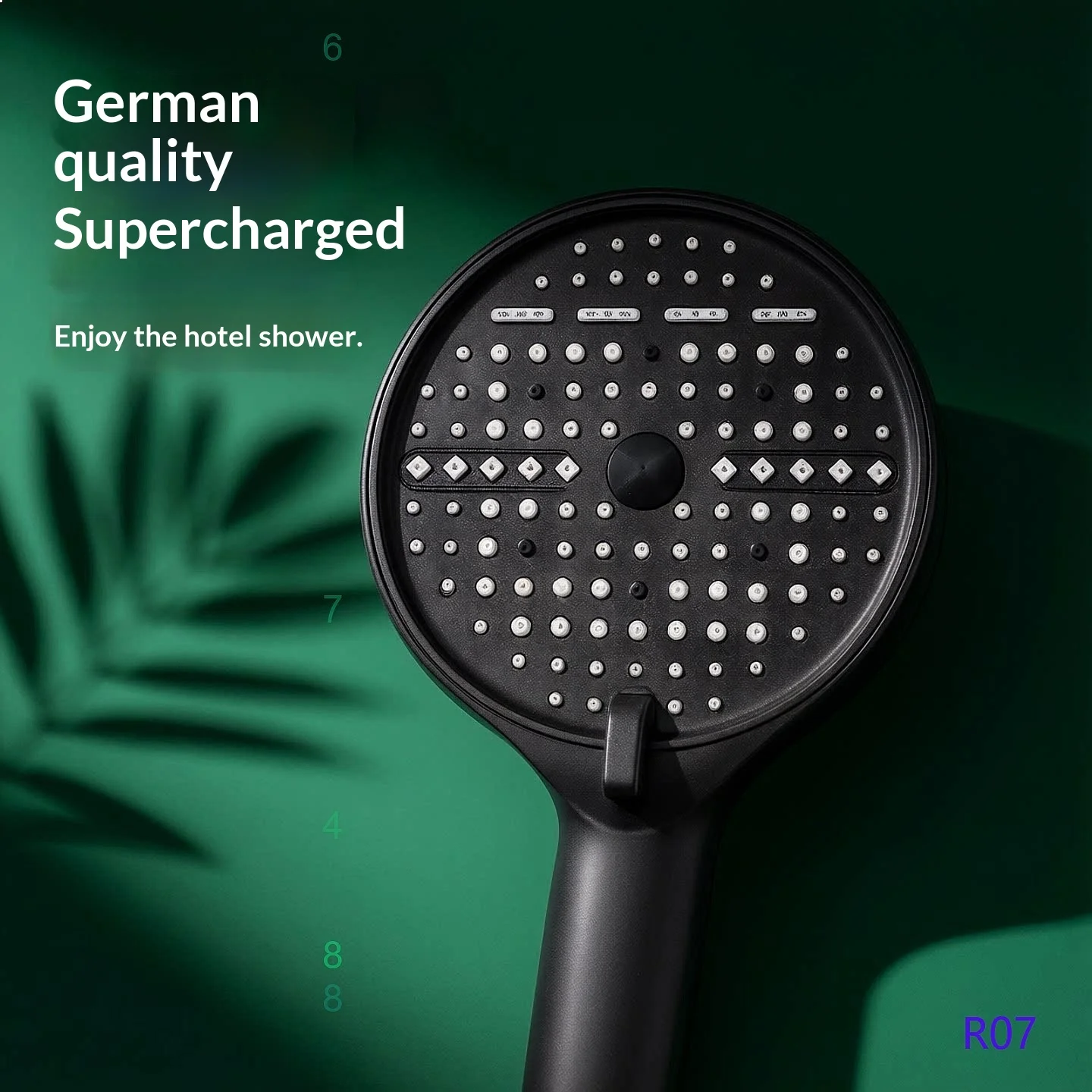 High Pressure Shower Head Set with Handheld, Turbo Boost Bathroom Sprayer