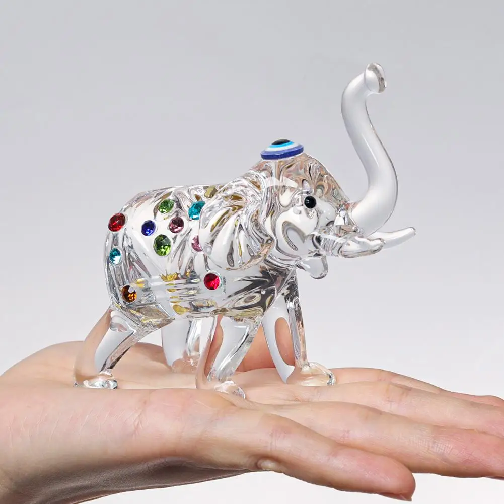 Elephant Ornament Elegant Faux Elephant Figurines Good Luck Gift Inspirational Decor For Office Bedroom Room For Elephant