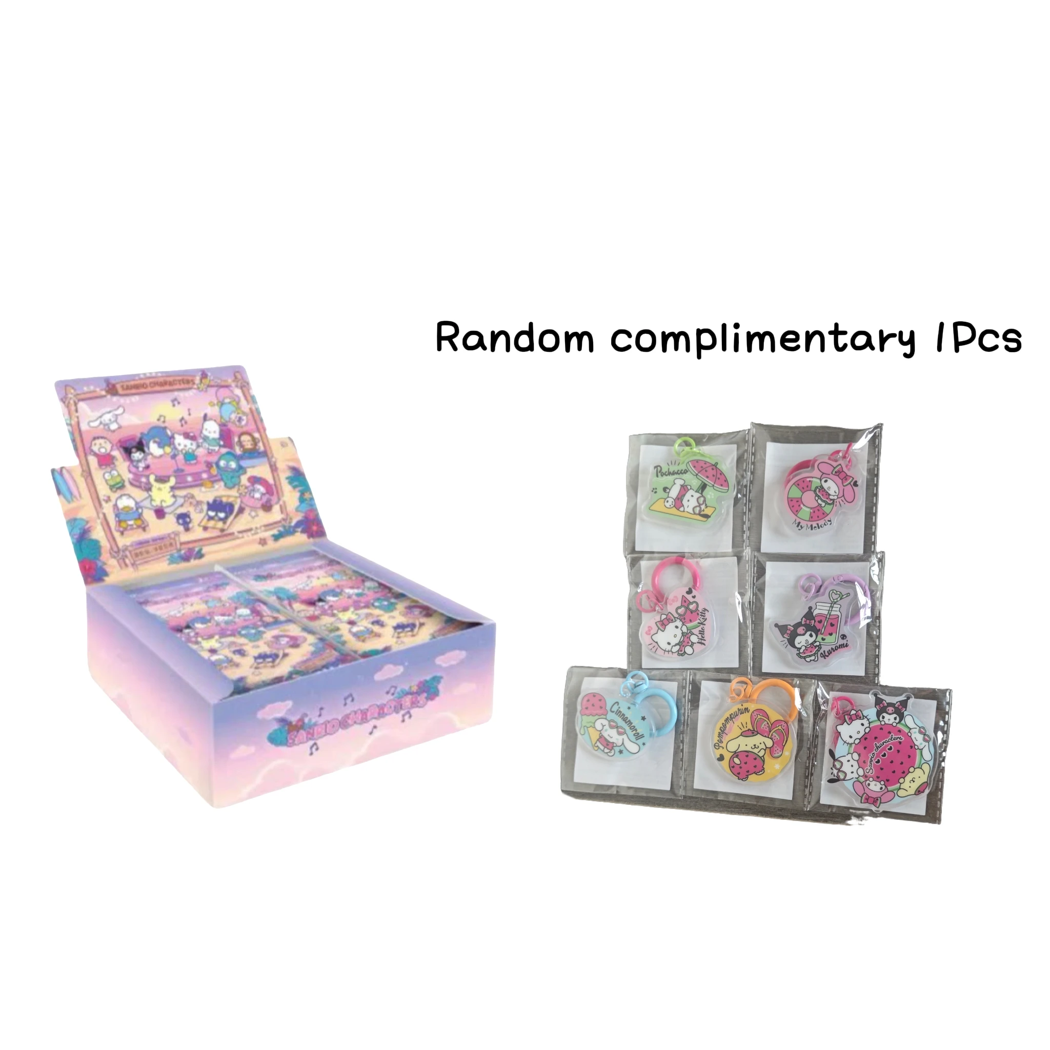 KAYOU Genuine Sanrio Card Midsummer Adventure Series Summer Theme Fun Shadow Pack Cute Anime Characters Collectible Cards Toys