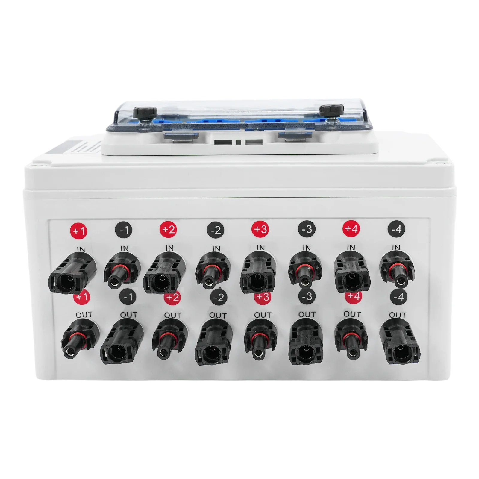 DC 12–400 V PV-Kombinator-Box, 4 Eingänge, 4 Ausgänge, 2 Eingänge, 2 Ausgänge, Solar-Leistungsschalter, IP67 wasserdicht, Flammschutz, Überspannungsschutz – Detail 8