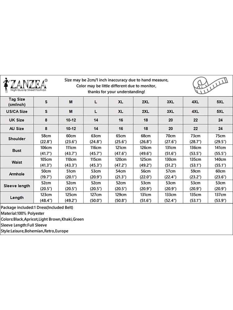 فستان ZANZEA أنيق للسيدات للخريف بأكمام طويلة ورقبة على شكل طية صدر السترة فساتين مكتب أنيقة بحزام رداء متين على شكل حرف A فستان صيفي للعمل OL
