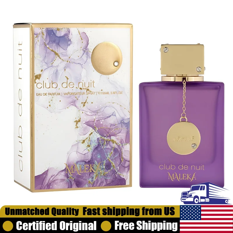 Armaf Club de Nuit Maleka Eau de Parfum Spray 3.6 Oz Premium Arabian Perfumes Lasting Floral Fruity Pheromones Perfume for Women