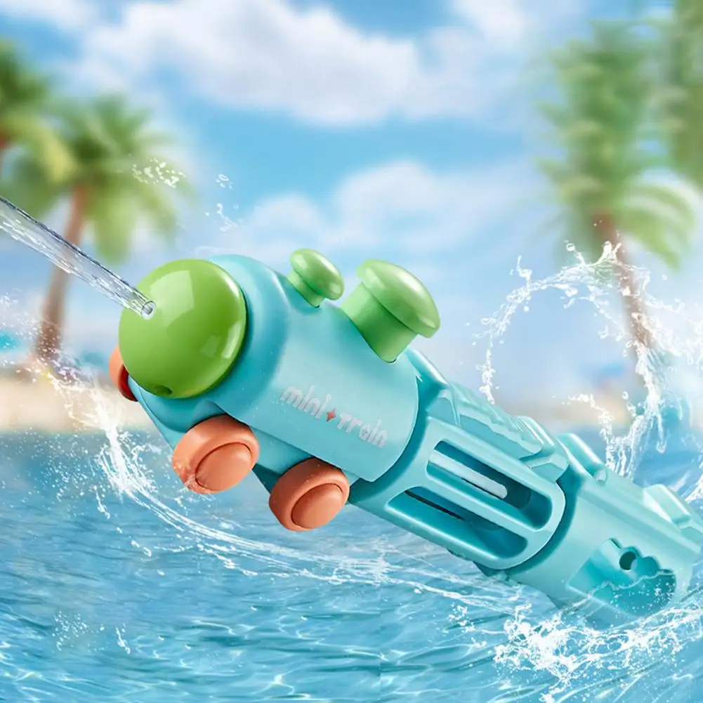 引き出し式デザインの水遊びおもちゃ、子供向けのエキサイティングな屋外水遊びおもちゃセット、動くプルバックシューターで楽しく遊べます