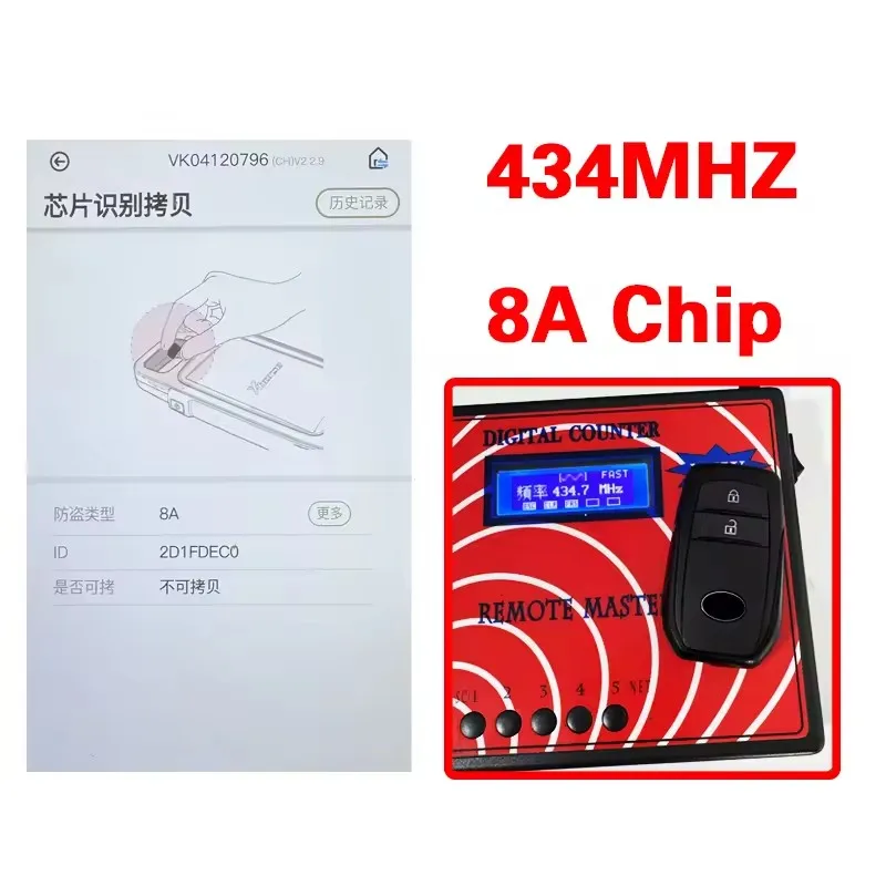 KEYECU B3N2K2R 433MHz الذكية مفتاح السيارة عن بعد فوب لتويوتا لاند كروزر 2022 2023 2024 2025 8A رقاقة P4 BA