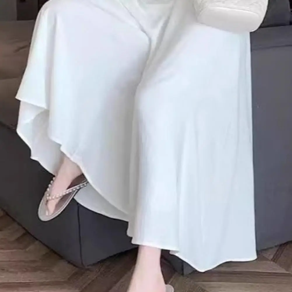 Wiosenne letnie damskie spodnie z szerokimi nogawkami spódnice Casual wysokiej talii Pantalones koreański styl elegancka moda luźne spodnie odzież Mujer