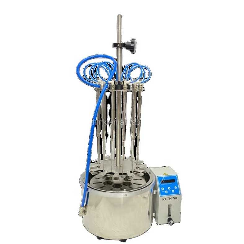 

Laboratory Evaporator and Concentrator KETHINK KT-WD1000 Liquid Water Bath Nitrogen Vaporizer 12 Places for 1-50ml/pcs Sample