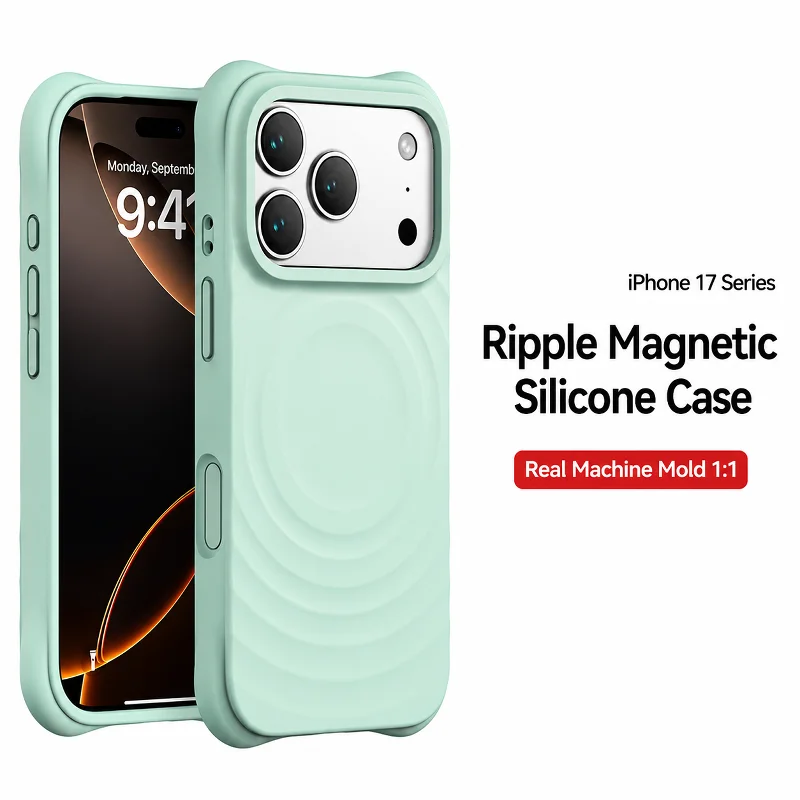 Wavy Liquid Silicone Cases For iPhone 17 16 15 14 Pro Max  Case For Apple iPhone  14 15 16 17 Pro Cover Original phone case