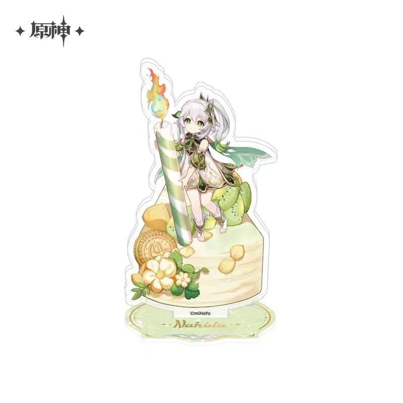4th Anniversary Plate Desk Decor WANDA CINEMAS Standing Furina Nahida Collection Ornament Raiden Shogun Acrylic Doll Mavuika