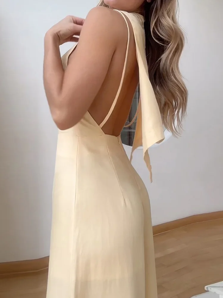 

New Women Summer Wide Leg Pants Chic Playsuits, O Neck Holiday Fashion Simple Jumpsuits, 2025 Sleeveless Hollow Ladies Bodysuits