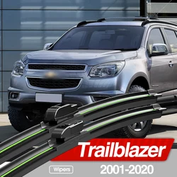 For Chevrolet Trailblazer 2001-2020 Front Windshield Wiper Blades 2x Windscreen Window Accessories 2002 2006 2009 2013 2016 2018