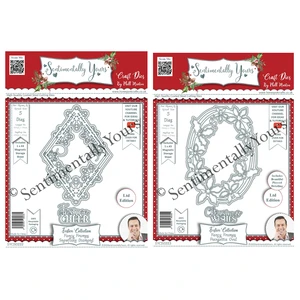 リージェンシークリスマスクラッカーメタルカッティングダイスクラップブッキングクラフト装飾エンボステンプレートdiy baubles手作り2025 new 12販売クリスマスツリーダイ-3