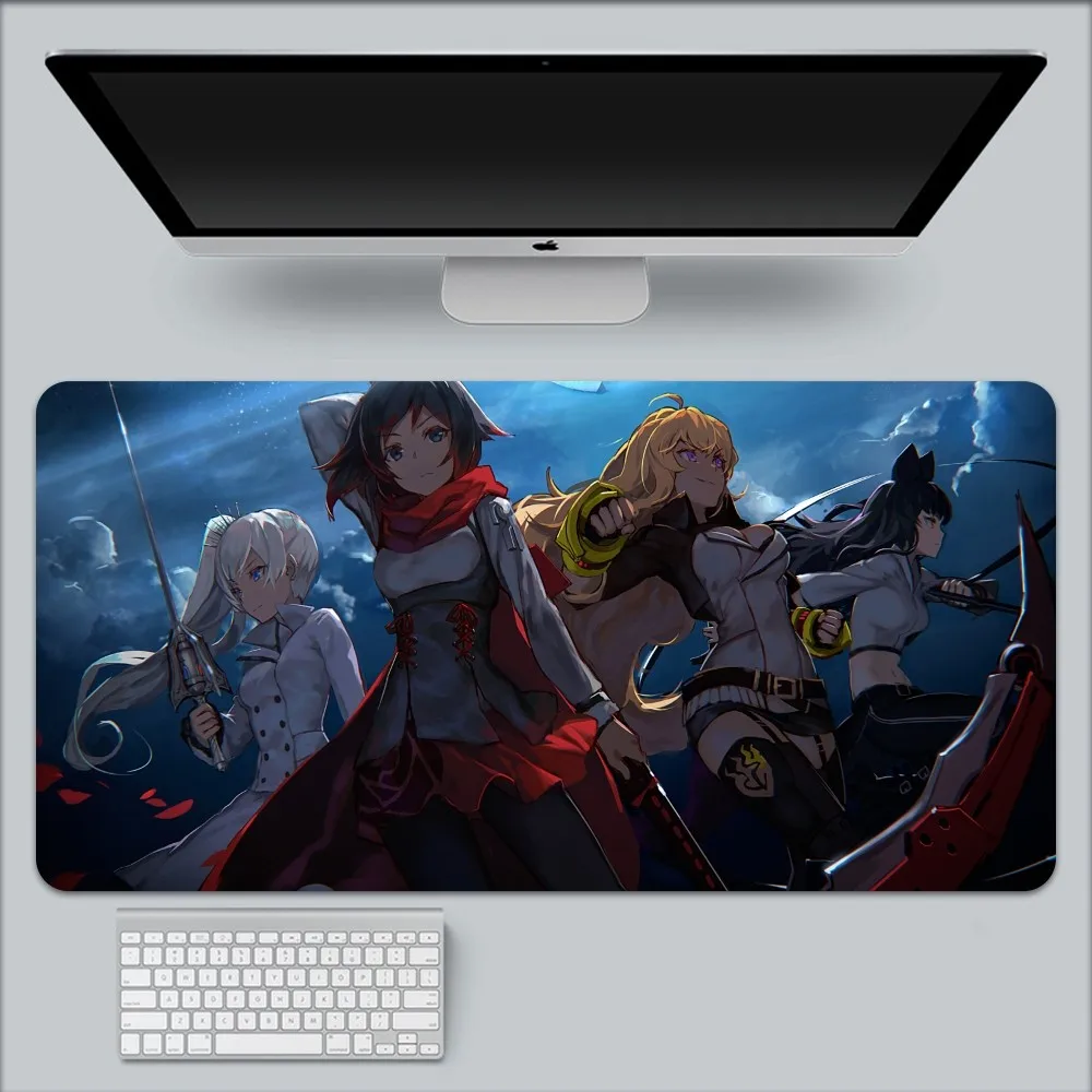 R-RWBY Anime Floor Mat Large Gaming Compute Gamer PC Keyboard Mouses Mat